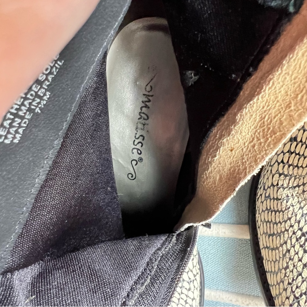 Matisse Gorgeous Leather Python White & Black Sna… - image 5